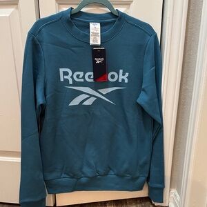 Reebok Women’s Teal Blue Crewneck Sweatshirt- Size Small-NWT